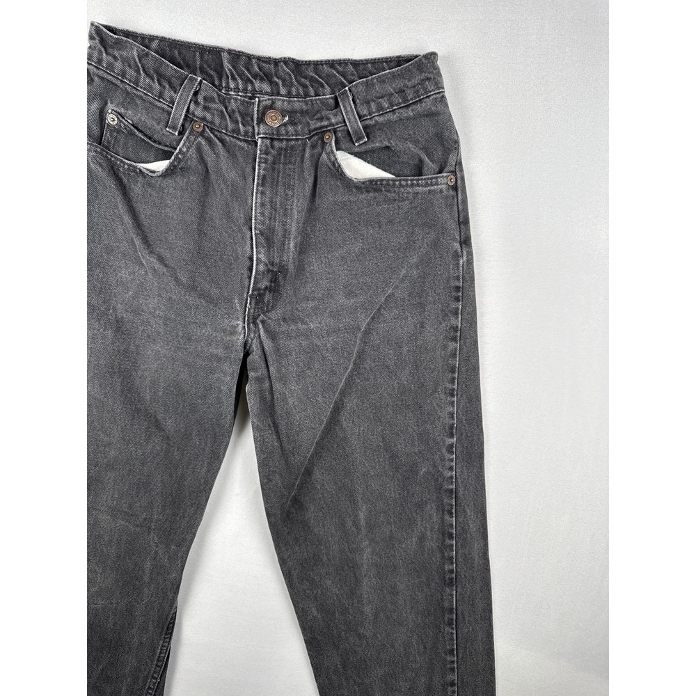 Vintage 90s Levi's 550 Student Relaxed Fit Black Jeans Orange Tab 28x30 - Picture 5 of 15